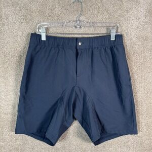 Right Of Way Shorts Mens Medium Blue Athletic 7" Inseam Running Gym Training